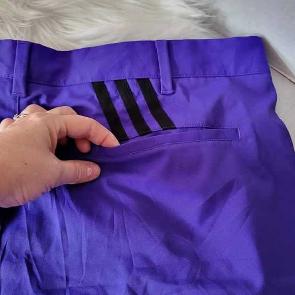 Adidas Purple Athletic Shorts Size 40 - Picture 5 of 7